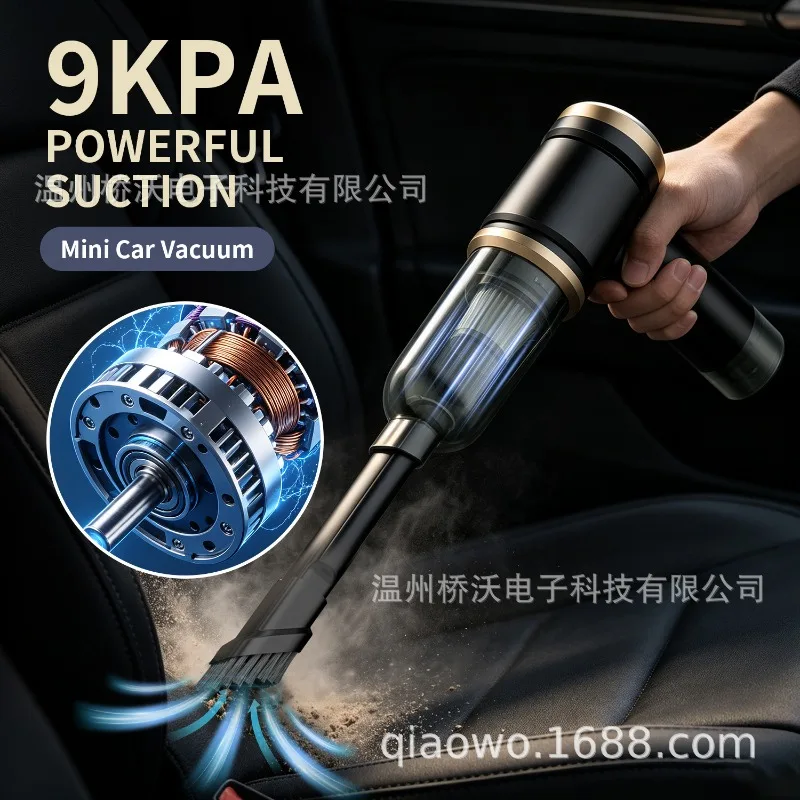Wireless Handheld Car Vacuum Cleaner with Window Breaker Cutter Portable Wet Dry Multi Function Dust Collector
