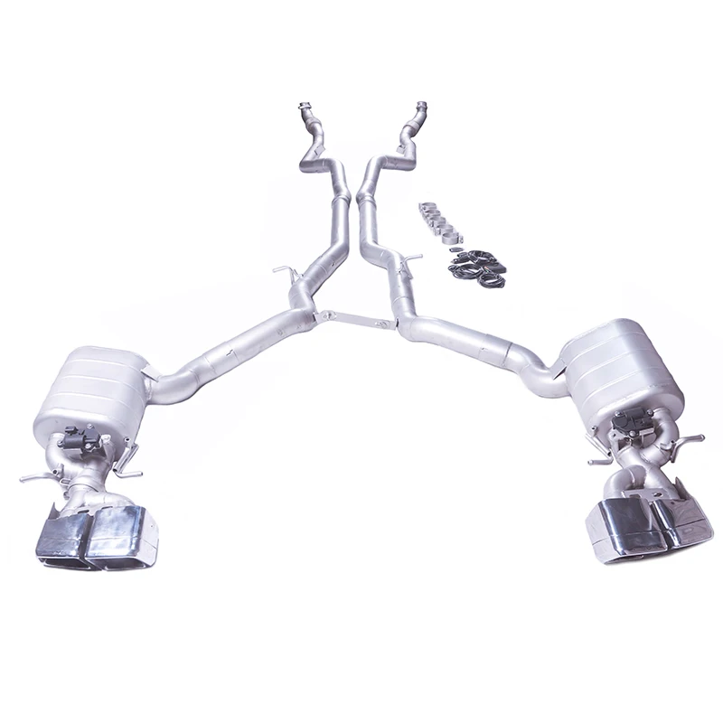 

Глушитель GFC Catback для 2010-2017 AMG GLS63 C218 5.5T, выхлопная система автомобильного электрического клапана из нержавеющей стали 304
