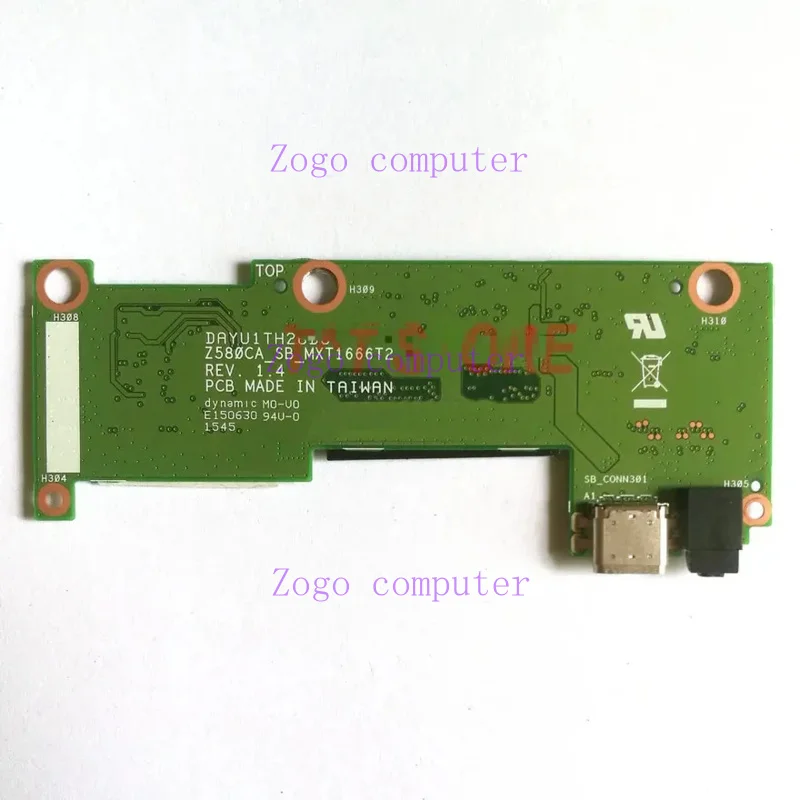 Imagem -02 - Placa de Porta Carregador Original para Asus P01ma Z580ca Usb Tipo-c 32yu1cb0030 Z580ca_sb_mxt1666t2 Dayu1th26b0 Testar Bem