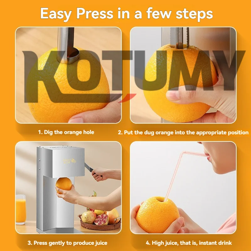 Presse-agrumes électrique Portable entièrement automatique, extracteur de jus frais, presse-agrumes et Orange, mélangeur de Smoothie