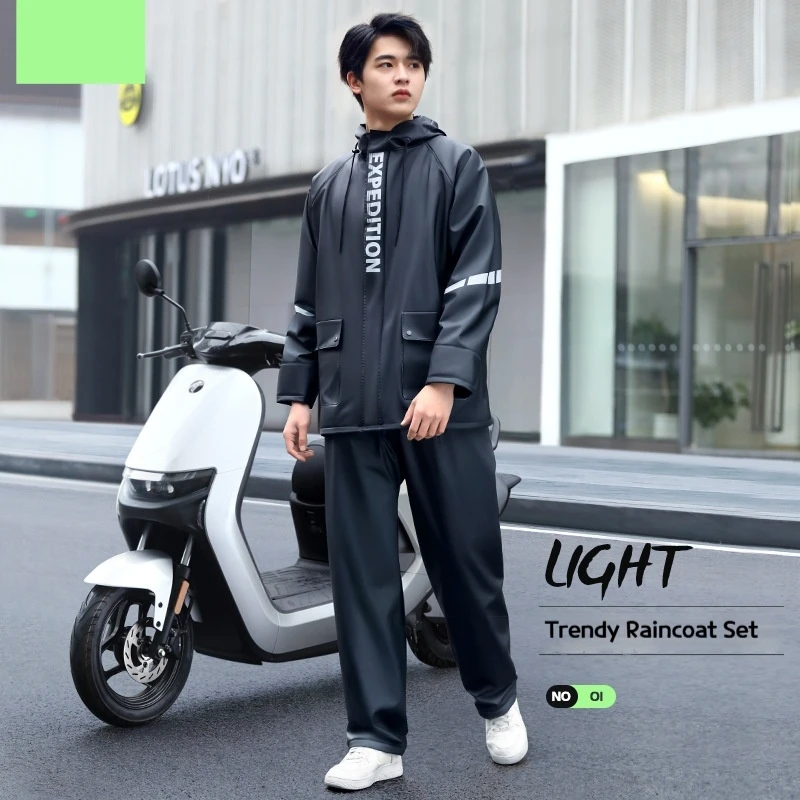 

Комплект плащи с разрезом из ПВХ и дождевики, специальный комплект водонепроницаемого мотоцикла, женский плащ, мужской плащ