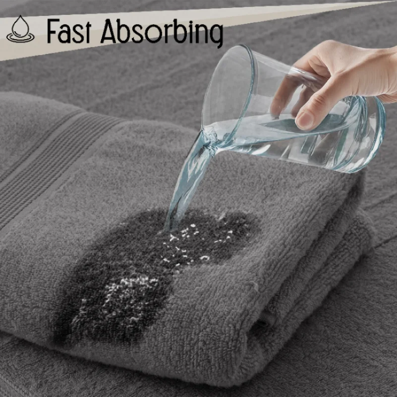 Lux Decor 6-Piece Bath Towel Set – 100% Cotton, 525 GSM, Ultra-Soft & Absorbent