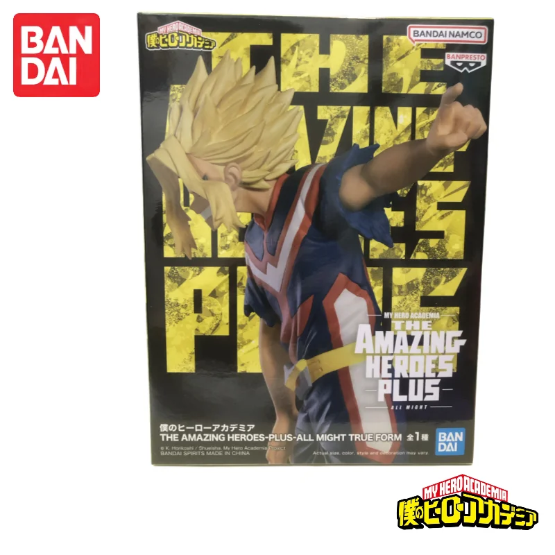 

In Stock Original Bandai Banpresto My Hero Academia The Amazing Heroes Plus All Might Prizes Garage Kit Model Static