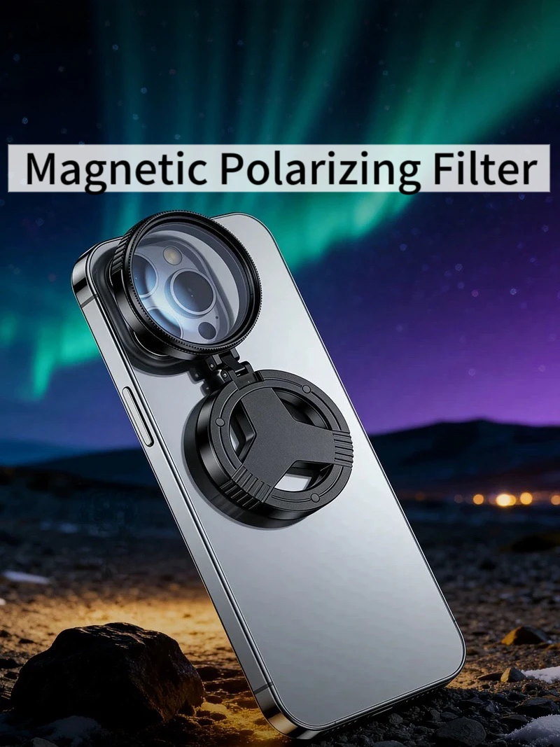 Magnetic CPL Polarizing Lens Anti Glare Optical Coating Starry Filter for Mobile Photography