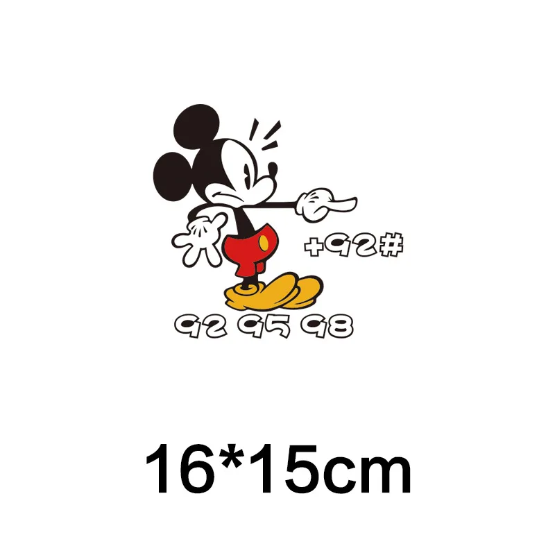 Disney Mickey Minnie Mouse Car Sticker Cartoon Personality Auto Body Decorative Stickers Waterproof Covering Up Scratches Decals