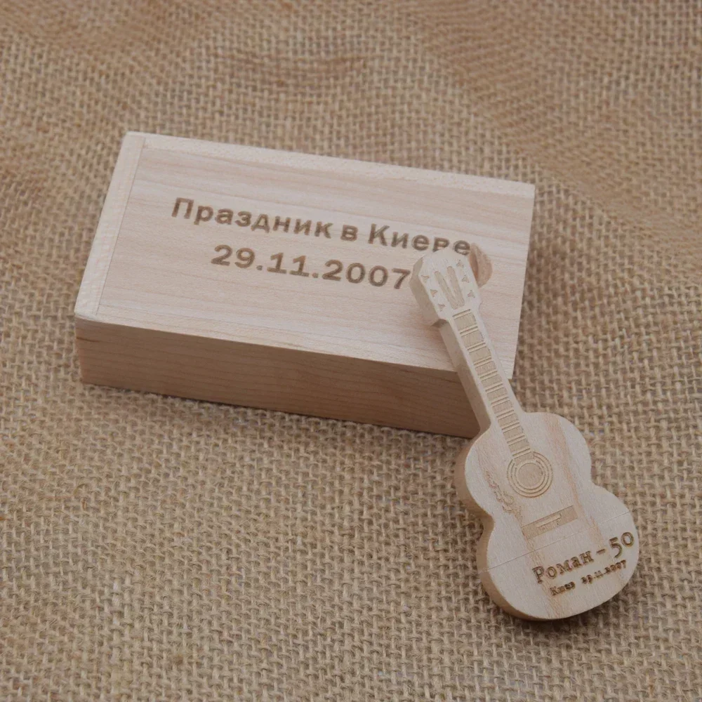 10/20/30 teile/los angepasst holz gitarre stift stick 3,0 usb-stick speicher Stick pendrive 4GB 16GB 32GB 64GB 128GB Kostenloses Logo