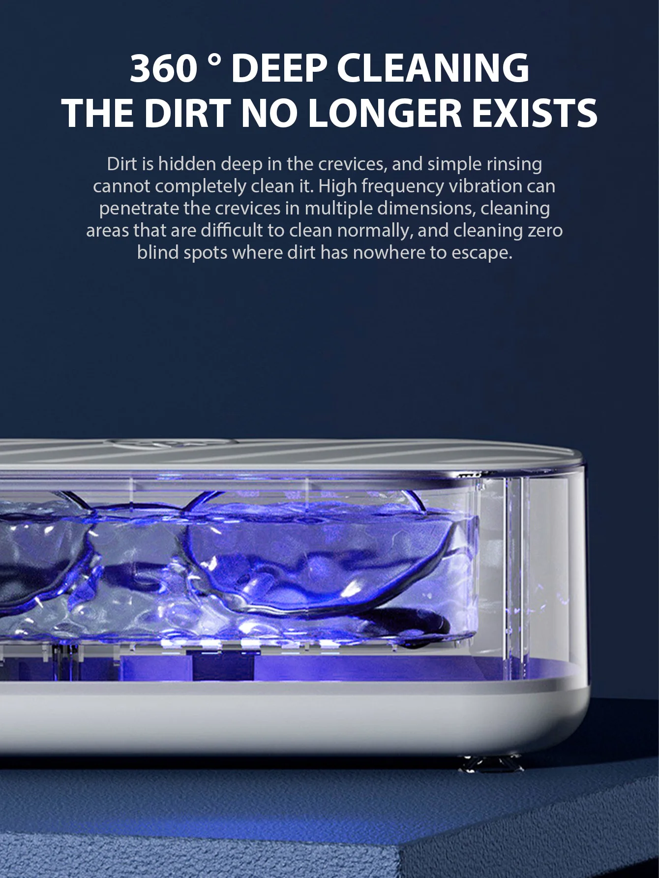 Новая ультразвуковая чистящая машина, многофункциональный высокочастотный вибрационный очиститель для мытья ювелирных изделий, очков, часов, чистящее средство для протезов