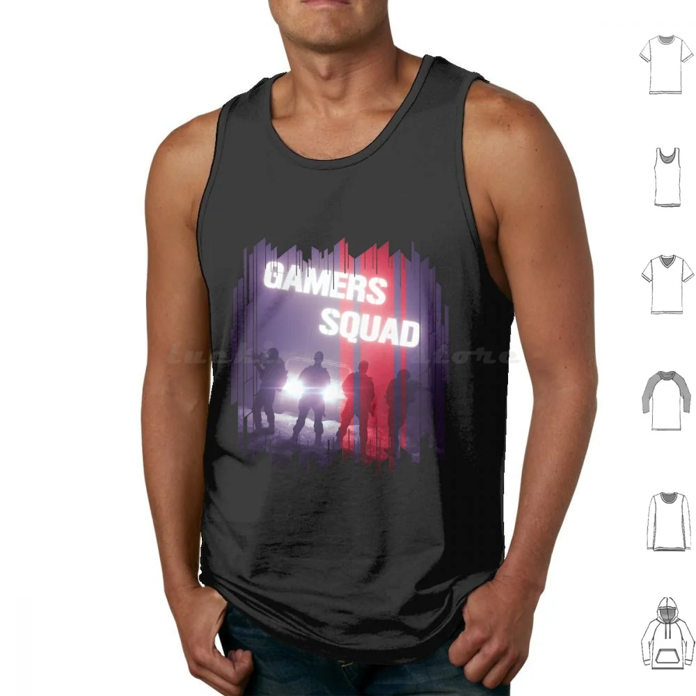 Gamers Squad camisetas sin mangas chaleco sin mangas Vr juego Ps4 videojuegos Ps3 consola controlador Gamer Pc juego juego One