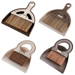 Mini Dustpan and Broom Set 1 x Broom Brush + 1 x Dustpan for Pet Cage Cleaning Desktop Cleaning for Reptile, Hedgehog