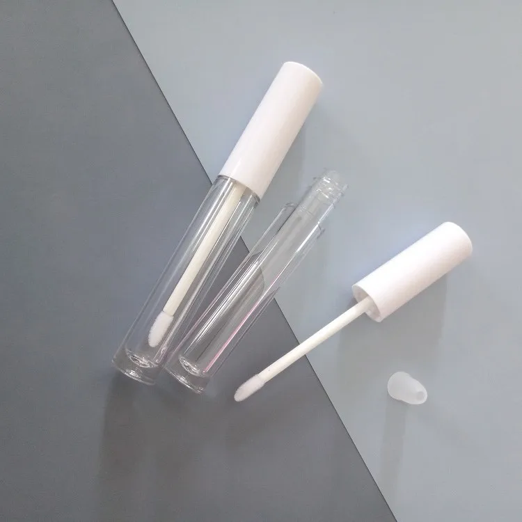 3.5ml Lip Gloss Tubes Custom Logo Plastic Lipstick Tubes Packaging Bottles Cosmetic Lip Balm Oil Containers Personal Care Black