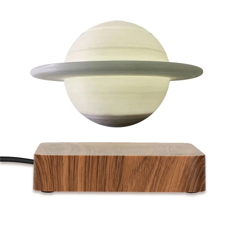 Lámpara de Saturno levitante magnética 3D, luz nocturna de levitación, iluminación de Luna flotante para habitación de niños, regalo de Navidad