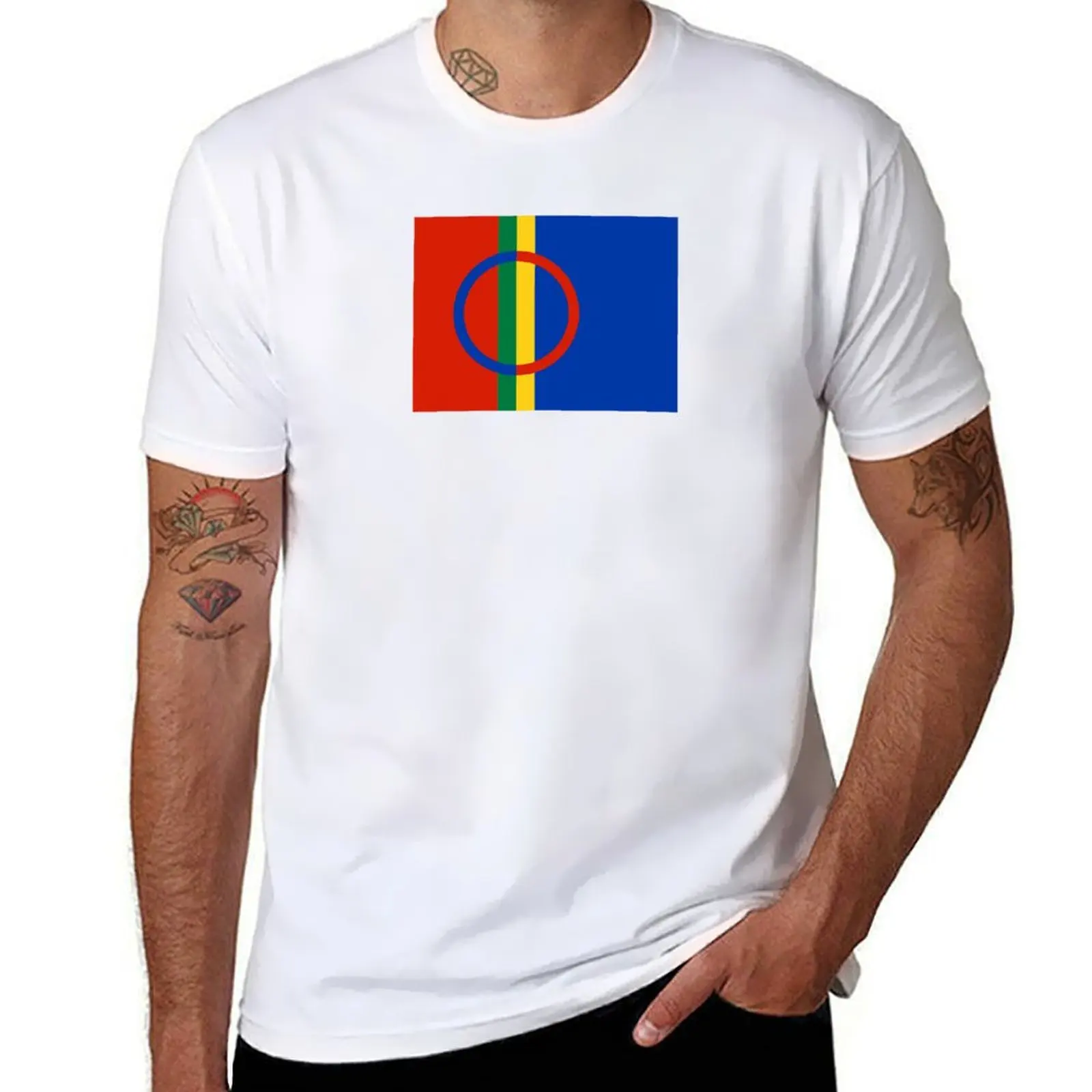 

Sami Flag T-Shirt man t shirts cotton cotton t shirts man 100% cotton t shirt pack T-shirt