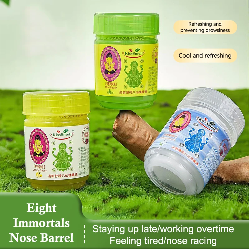 Herbal Inhalant Inhaler Traditional Nose Flow Carsick Refreshing Refreshing Essences To Keep Brain Clear Anti Drowsiness Mint