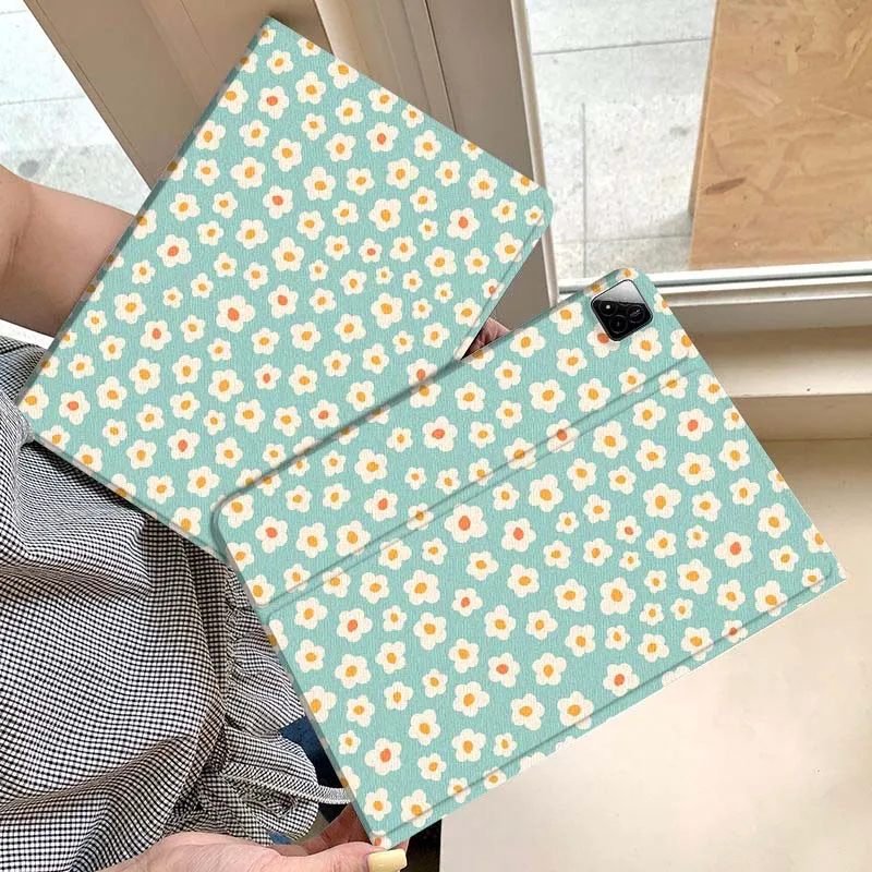 

Red Rose Flower Pattern Tablet Case For Xiaomi Redmi Mini Pad SE K 2 4 5 6 7 8 2023 2025 11 8.8 11.2 10.1 Pro Gift