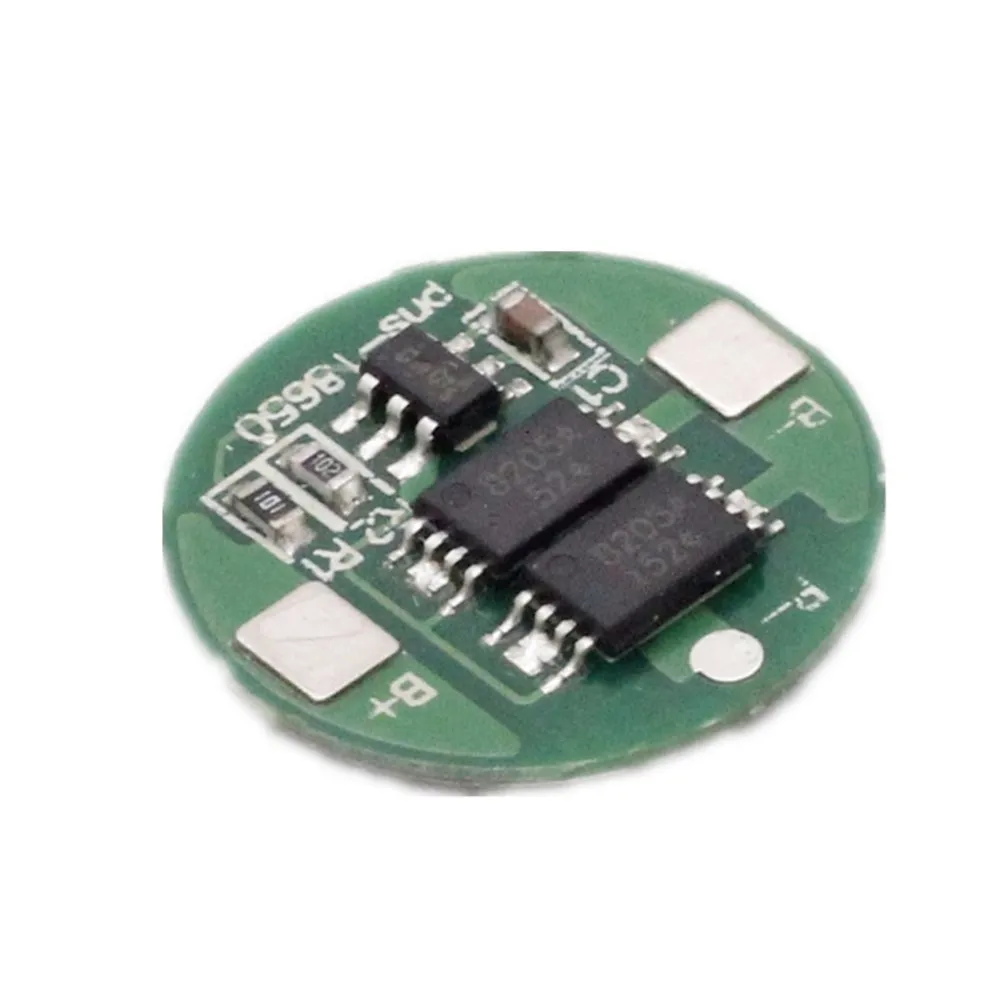 4-8A Dual MOS Round Charge and Discharge Protection Board 18650 Lithium Battery Charging Protect Module Overcharge Overcurrent