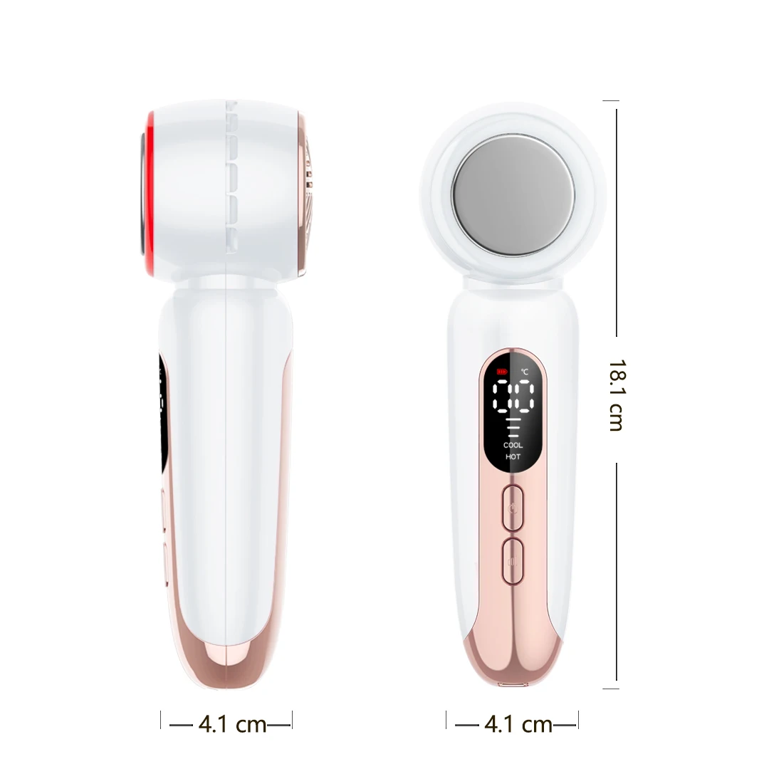 New Cold And Hot Introduction Vibration Massage Red and Blue Light Firming Skin Rejuvenation Beauty Instrument