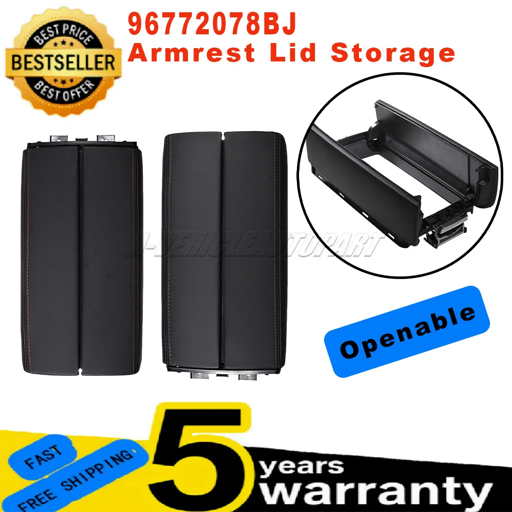 

96772078BJ For Peugeot 3008 4008 5008 508L Citroen C5 C6 Tianyi New Armrest Lid Storage Cover Easy Installation Car Accessories