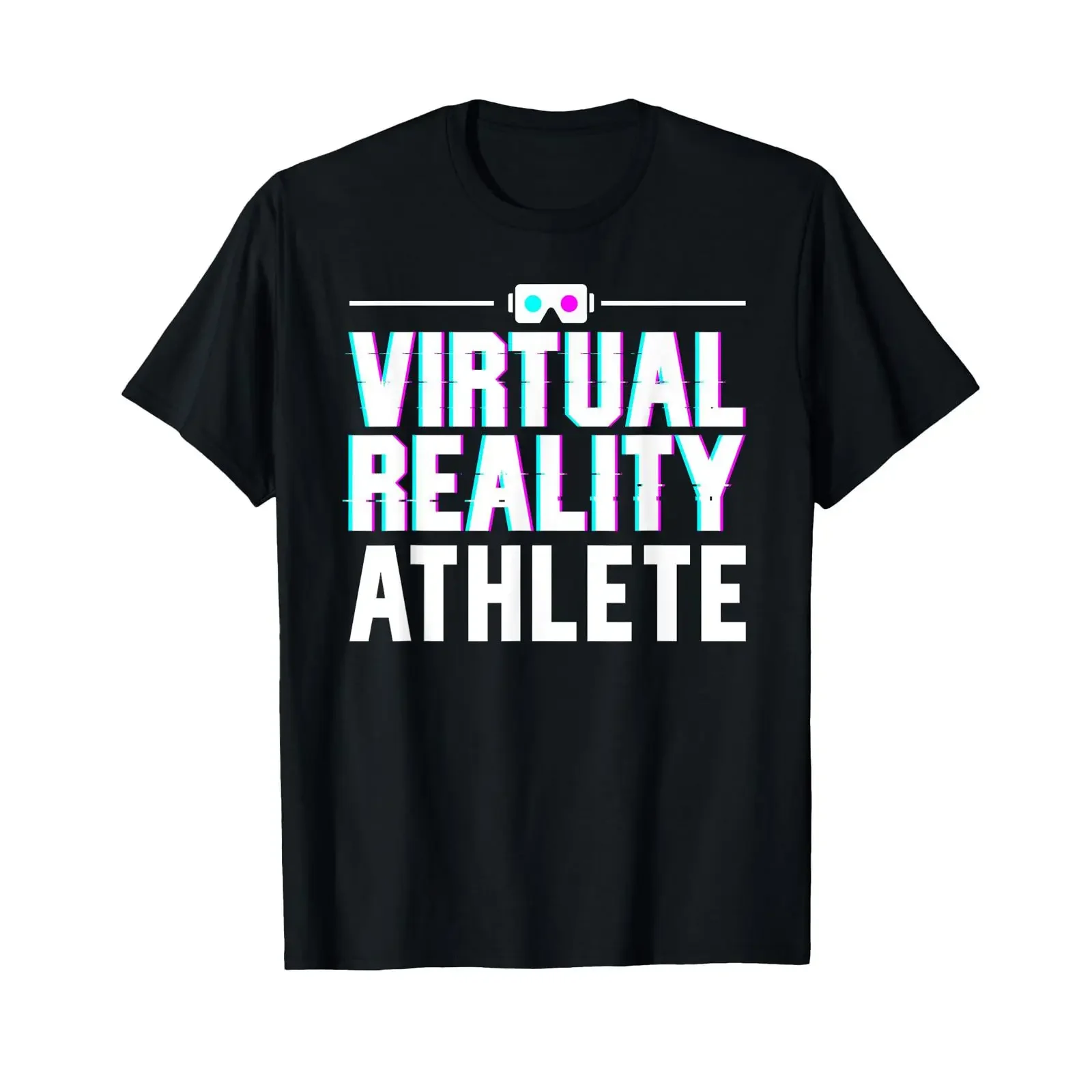 Funny Virtual Reality Athlete Design For VR Gamer T Shirt vintage Washed Unisex Stylish Casual Versatile homme