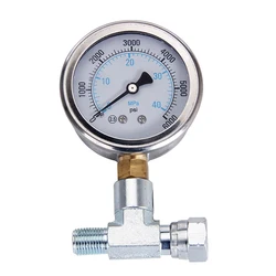 Pulverizador Airless de alta pressão, Tee Joint Pressure Gauge, Universal Pulverizador Acessórios, Adequado para Grao Wagner Titan Pintura