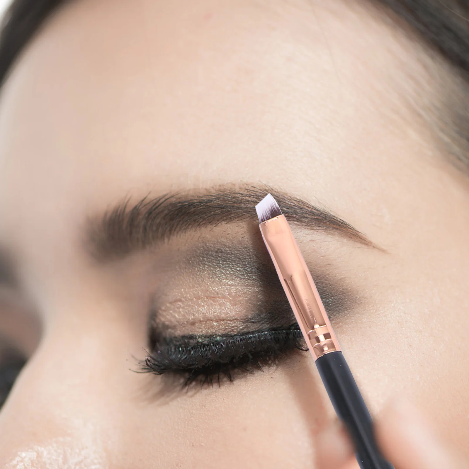 Premium-Make-up-Pinsel aus Nylonhaar mit Perlglanz-Holzgriff, Augenbrauen-Rouge-Puderpinsel, Kosmetik-Werkzeug für Frauen