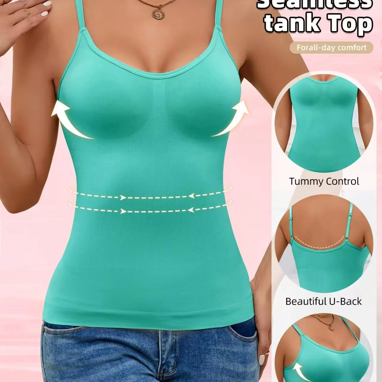 Padded Bra Tank Top Women Modal Spaghetti Solid Cami Top Vest Female Adjustable Camisole With Built In Bra Fitness Clothing image 3