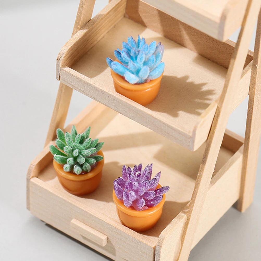 

Small Succulent Decorations Indoor Plants Mini Potted Succulents Resin Garden Ornament