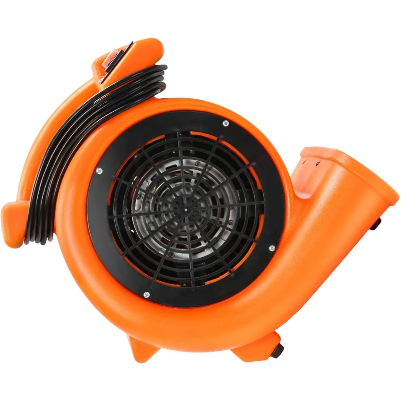 Dryser Air Mover Сушилка для ковров 2-скоростной промышленный напольный вентилятор 1/2 л.с. - Оранжевый вентилятор для сушки ковров Напольный вентилятор
