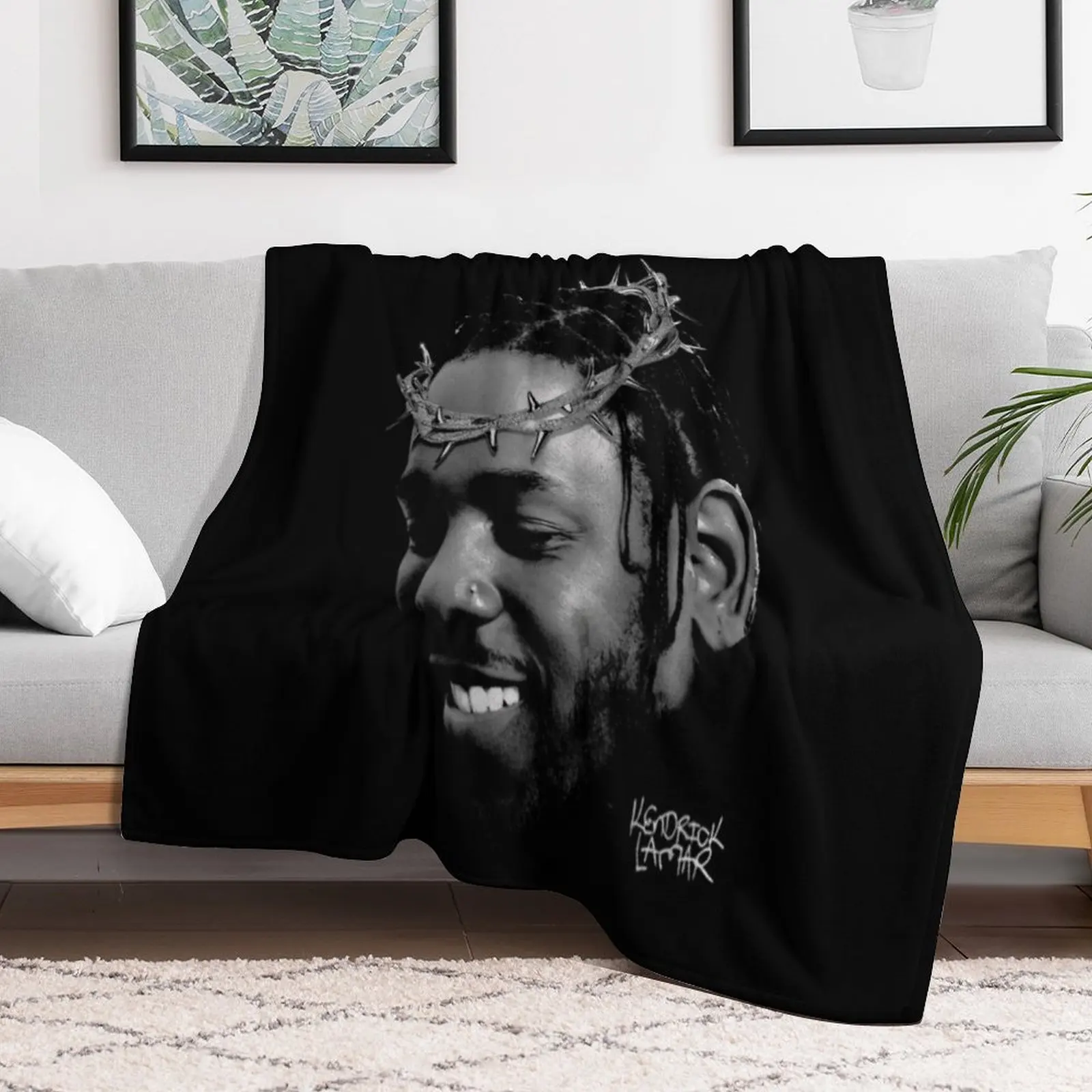 

KENDRICK LAMAR Throw Blanket Nap For Decorative Sofa Bed covers Blankets For Sofas Blankets