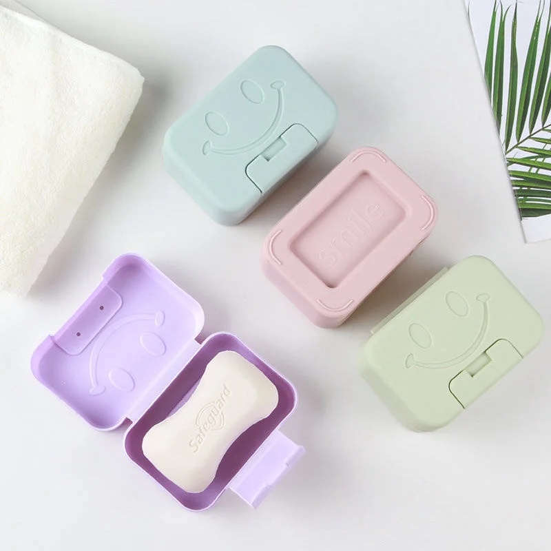 Face Soap Box Travel Portable Soap Case Waterproof Convenience Toilet Bathroom Cute Storage Dish Tray