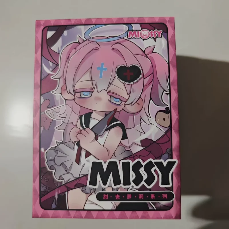 Missy doce luto loli caixa cega figura ornamento segunda geração corvo paraíso ponto escondido figura presente de aniversário das crianças
