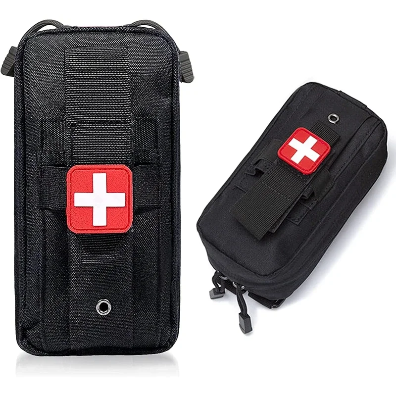 Molle Medical Pouch Tourniquet Holder Tactical First Aid Pouch Trauma Kit IFAK Pouch Emergency EMT Med Kit for Camping Hiking