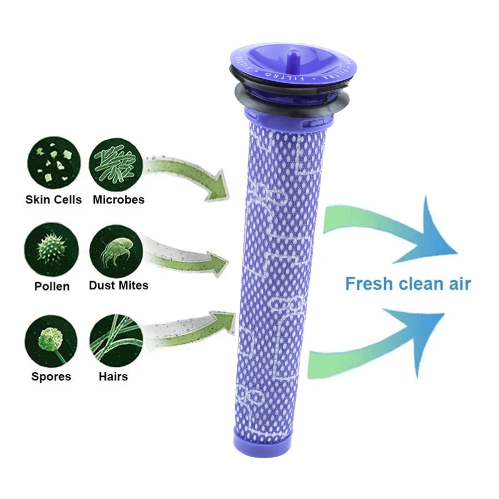 HEPA Filter For Dyson  V7 V8 robot vacuum cleaner Accessories Front and Back Washable Filter Replacement clean spare parts