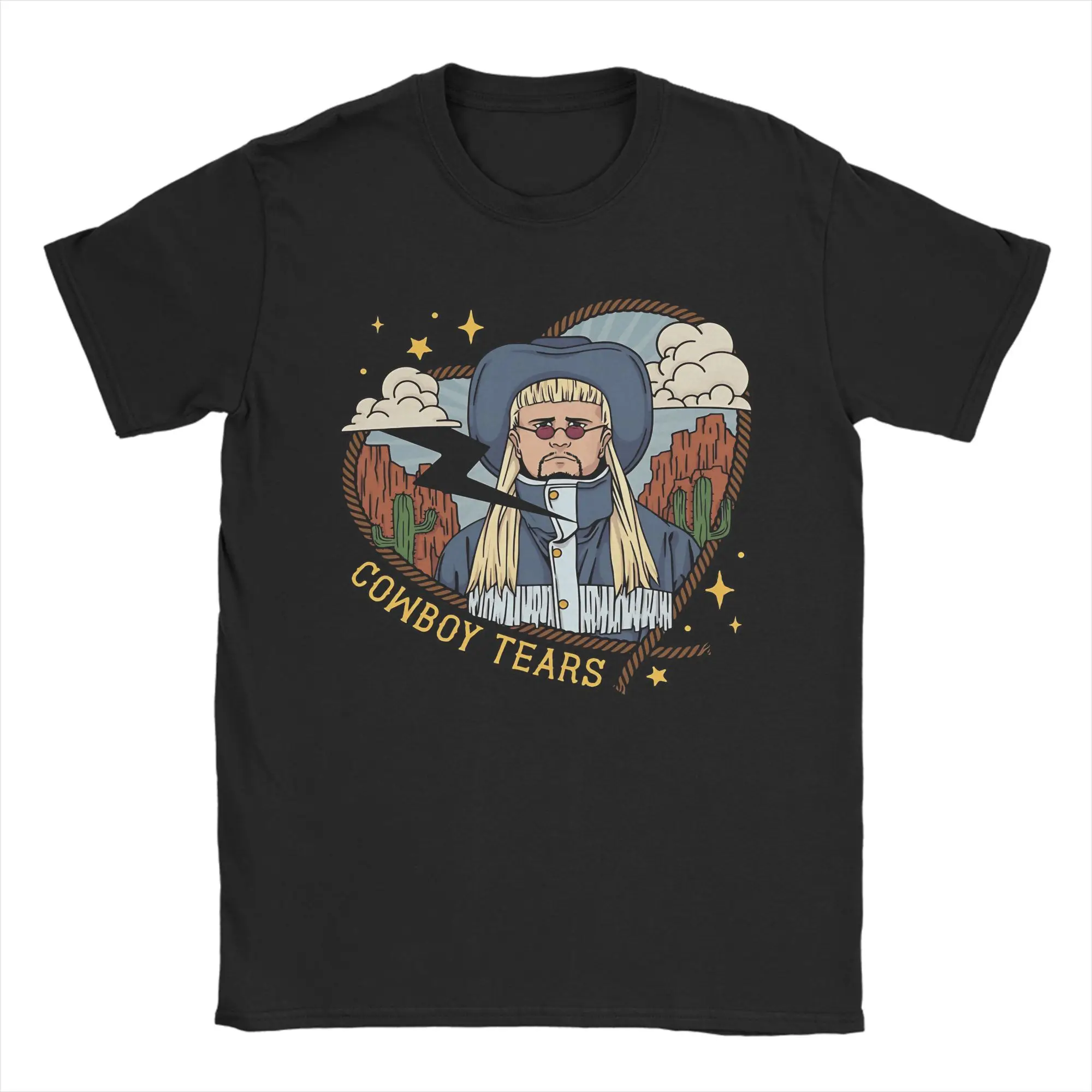 Oliver Tree Cowboy Tears Herren-T-Shirts, einzigartige T-Shirts, kurzärmeliges T-Shirt mit Rundhalsausschnitt, 100 % Baumwolle, Geburtstagsgeschenk-Kleidung – Detail 5