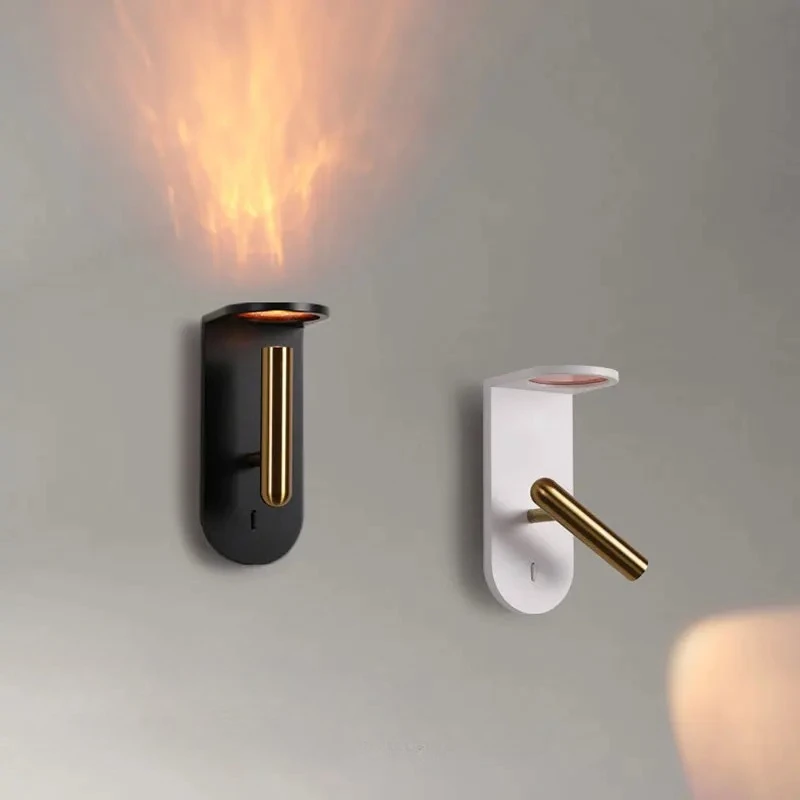 

Creative Nordic Flame Background Wall Lghts Modern Hotel Bedside Lamp Wall Lamp Bedroom Living Room Hallway Staircase Lamp