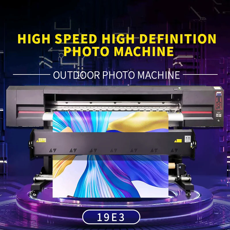 19E3-K Harga Terbaik Printer Inkjet Ecosolvent Plotter Eco Solvent Format Besar