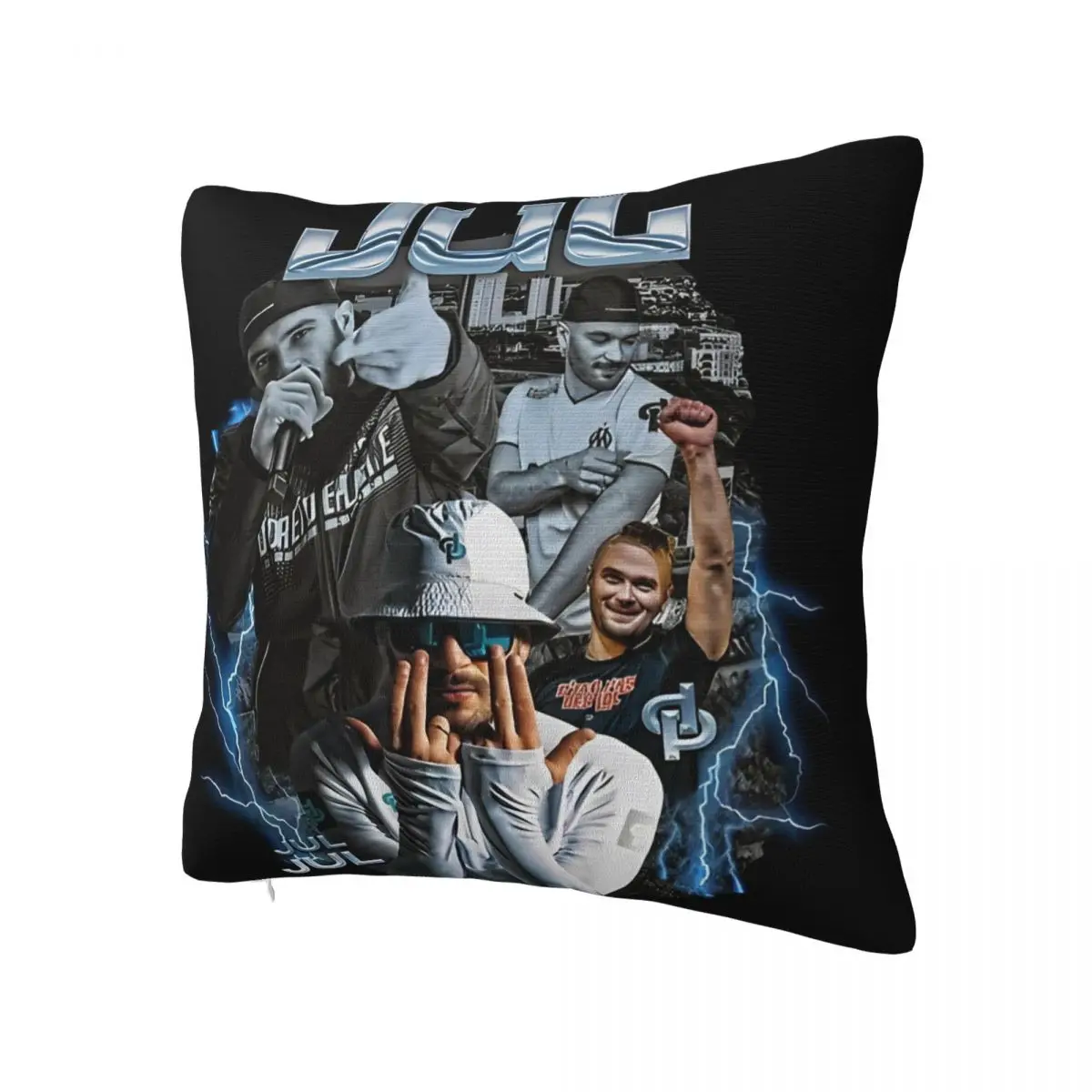 Pillow Cover Jul Rapper ORGANISE Cest Pas Des Graphic Cushion Cover Cute Funny Pillow Case For Sofa Car Home Decor Pillowcases