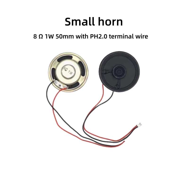 

Small Speaker 8Ω 1W 50mm Children's Toy Speaker 1W 8R With Plug Terminal Wire