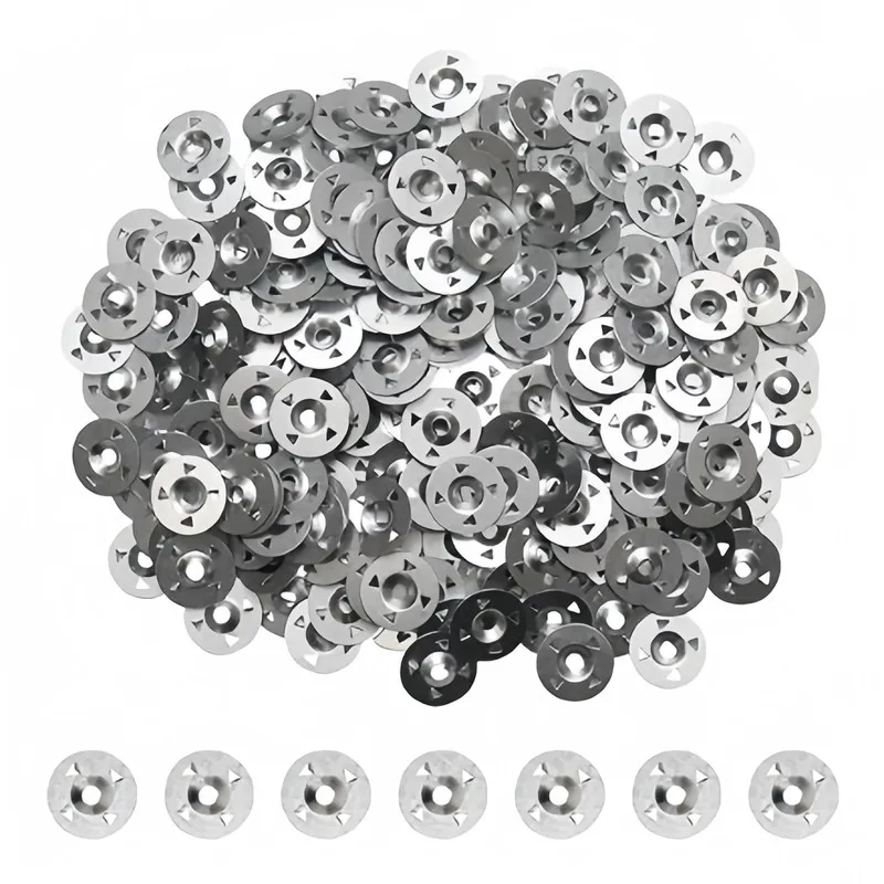 56 pcs 32mm Claw-Type Washers, Gypsum Board Fixing, Pre-Drilled Center Hole, Four Claw Anti-Slip Design