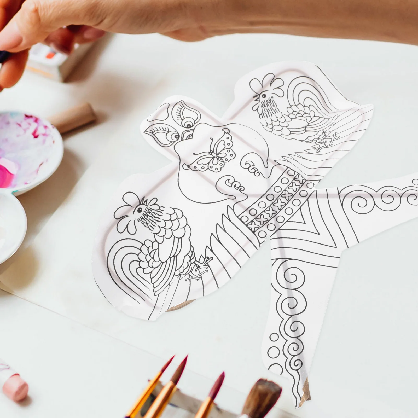 Zestaw do samodzielnego wykonania latawców dla dzieci, łatwy montaż, do malowania, na imprezy, upominek dla początkujących, zestaw rzemieślniczy, dekoracje z latawców.