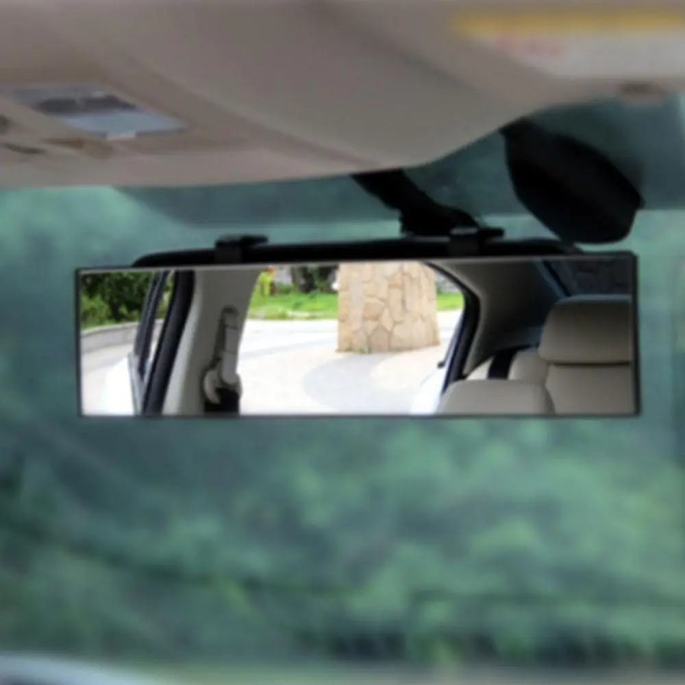 Ultra-thin View Mirror In The Car Wide Angle Car Rear View ABS Glass Mirror Rear Angel View Panoramic Unbreakable Car Accessory