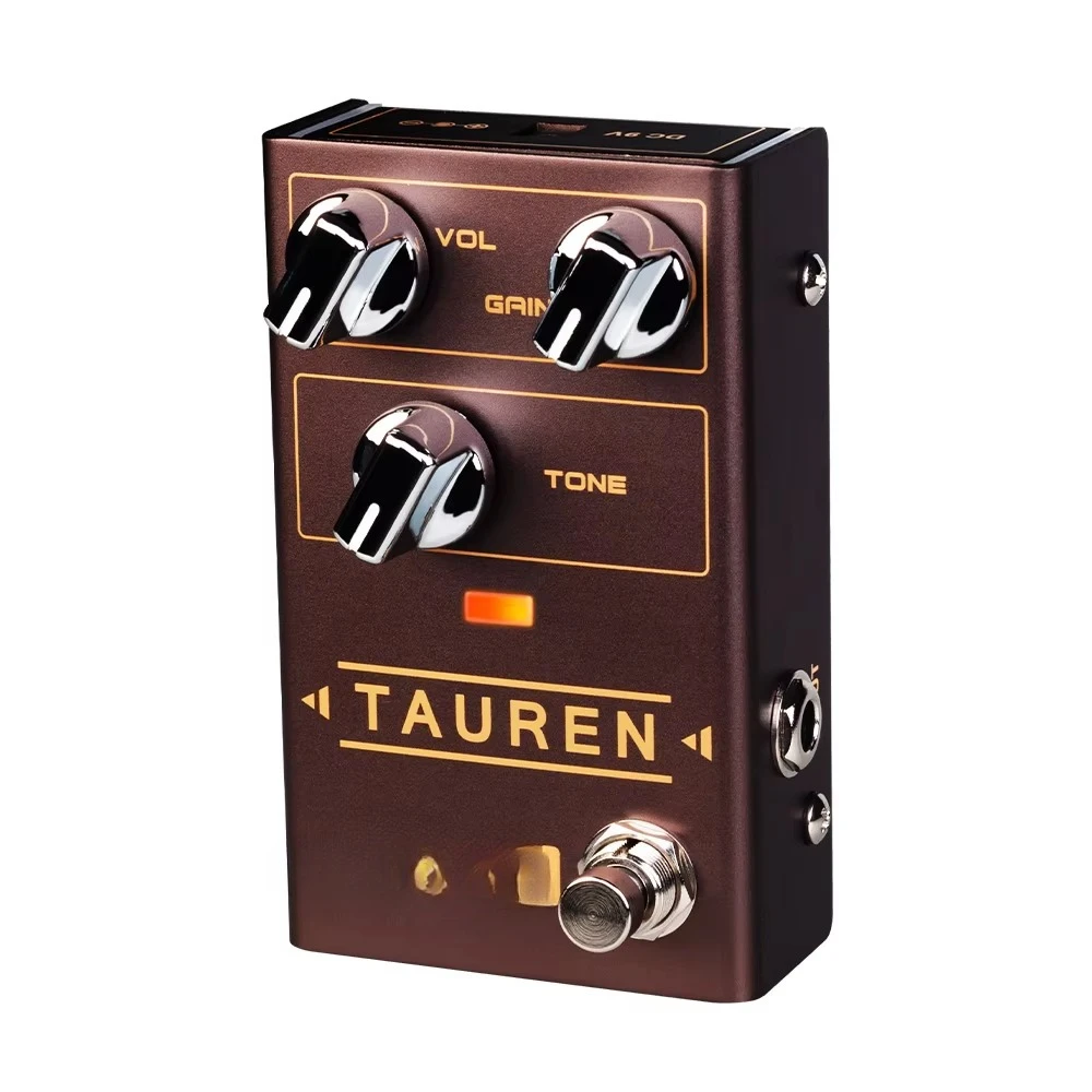 R-01 TAUREN Port   le Overdrive Guitar Effects Pedal Distortion Guitar Effector Aluminium Alloy Shell Classic Vintage Tones