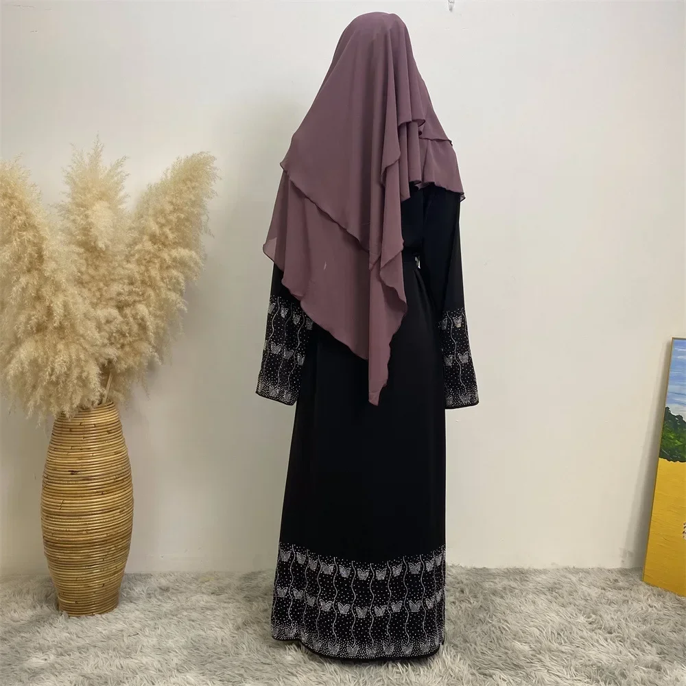 دبي عبايات عيد رمضان فستان سهرة إسلامي ماسي للنساء ملابس إسلامية رداء عربي قفطان تركي جلابية كيمونو