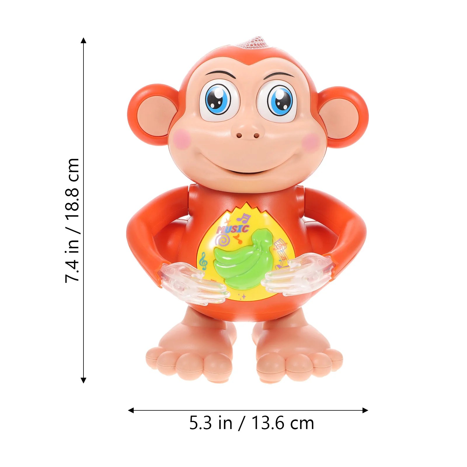 1 قطعة الرقص الغناء القرد اللعب تأثير الضوء الإبداعي آمنة مضحك للأطفال الصغار زراعة المراقبة تحديد #5