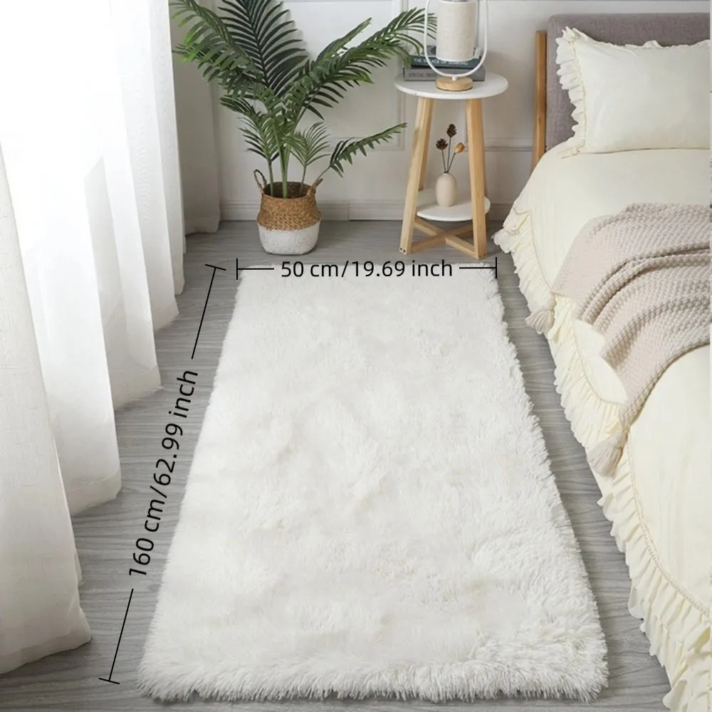 New Imitation Wool Bedside Rugs Floor Protection Non Slip Sofa Cushion Washable Long Hair Carpet Home Decor
