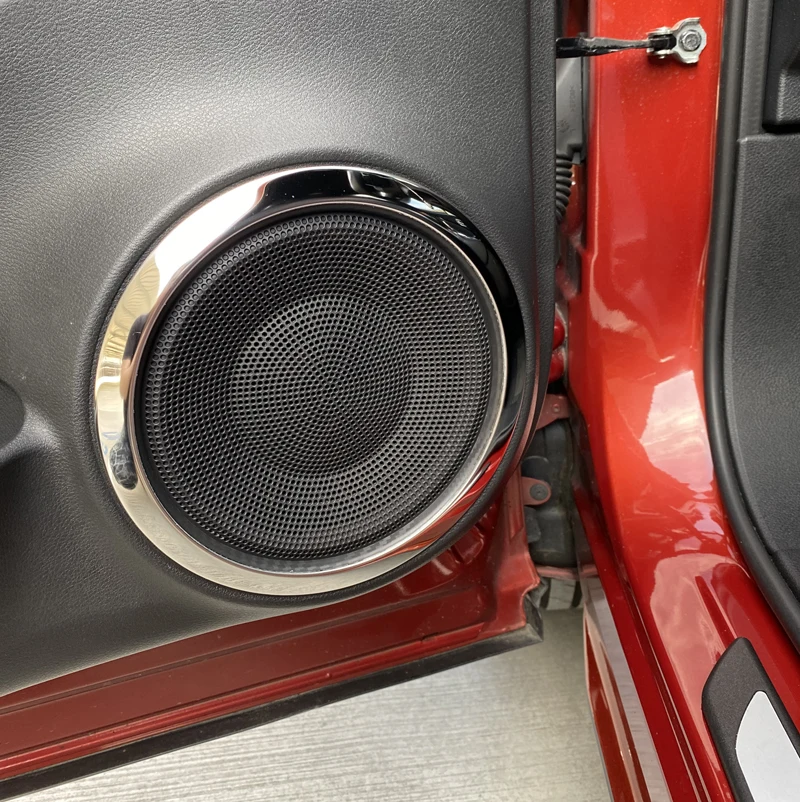 Car Accessories Stainless Steel Door Speaker Cover Decorative For Nissan Juke F16 2019-2022