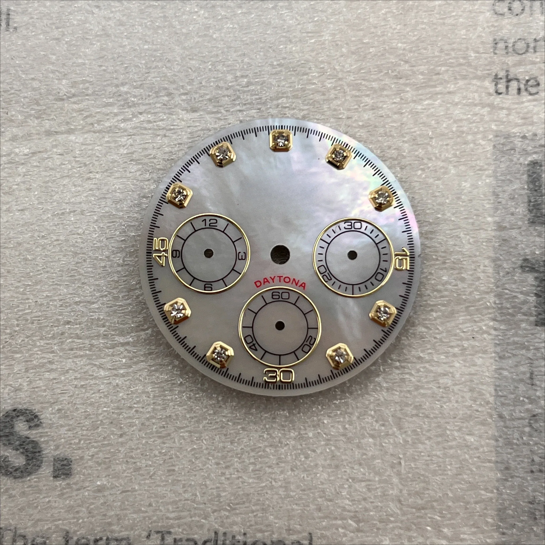 تخصيص BZM S الأم اللؤلؤ الهاتفي تعديل الملحقات 28.5 مللي متر الطلب مناسبة Nh35NH36 حركة الماس الوجه دون مضيئة