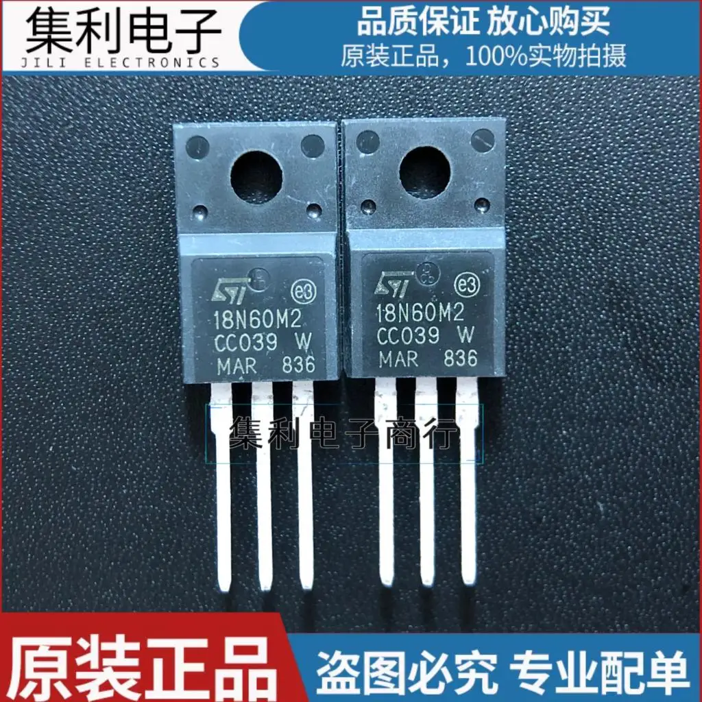 10PCS/Lot 18N60M2 STF18N60M2 STP18N60M2 TO-220F 18A 600V Imported Original In Stock New Fast Shipping Quality Guarantee