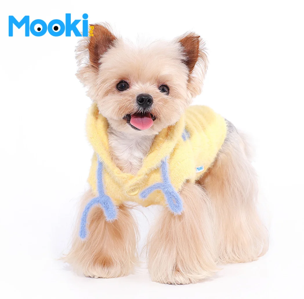 Plush Monochromatic Sweater for Small Dogs, Pet Clothes, Base Coat, Puppy Clothes, Little Dog Clothing, Autumn and Winter