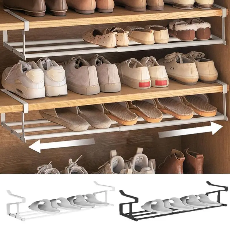 

Under Table Storage Rack shoe clip on racks Metal Cable Management Tray Home Office Desk Wire Organizer Storage Accessories