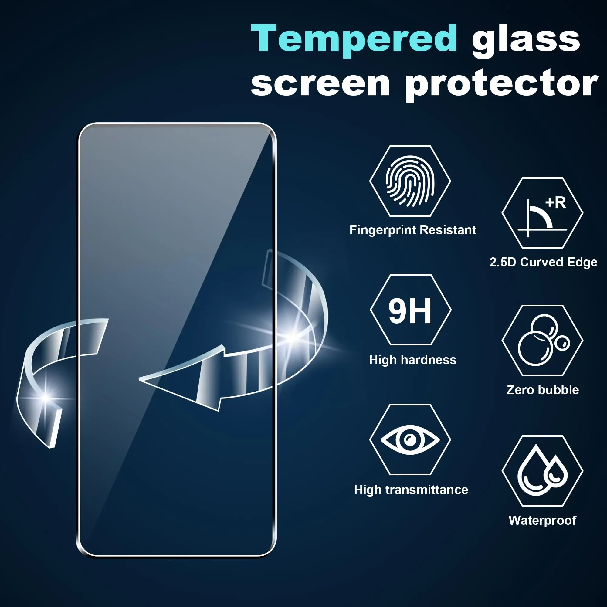 Screen Protector For Motorola Moto G75 6.78 inch Tempered Glass HD Crystal Mica 9H Anti Scratch Case Friendly Clear